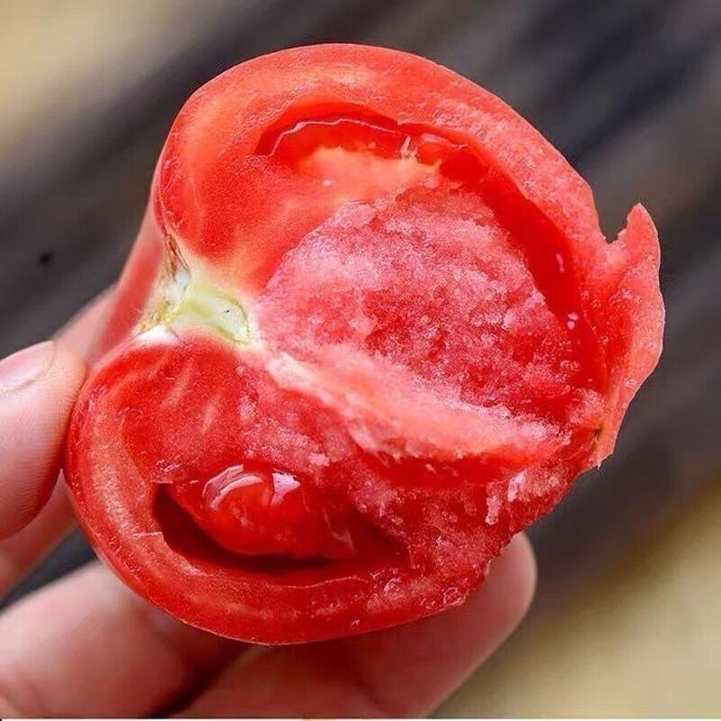 【彩箱】云南正宗现摘沙瓤番茄新鲜生吃西红柿自然蔬菜净重3/5斤 图片 9