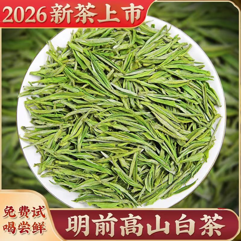 2026明前特级白茶新茶叶嫩芽安吉春茶高档绿茶250g500g兰花浓香型