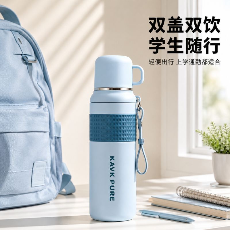 KAVK保温杯新款高颜值316不锈钢水杯大容量运动户外学生便携水壶 图 5