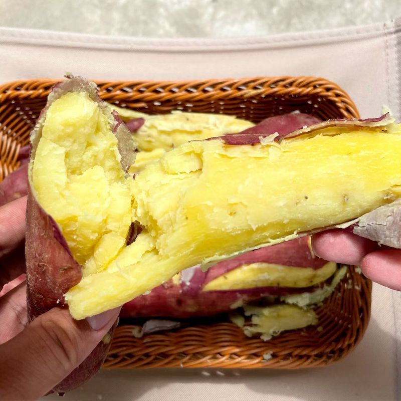 村婆婆4.5斤板栗红薯正宗陕西潼关秦薯5号红皮黄心干面粉糯香地瓜 图片 4