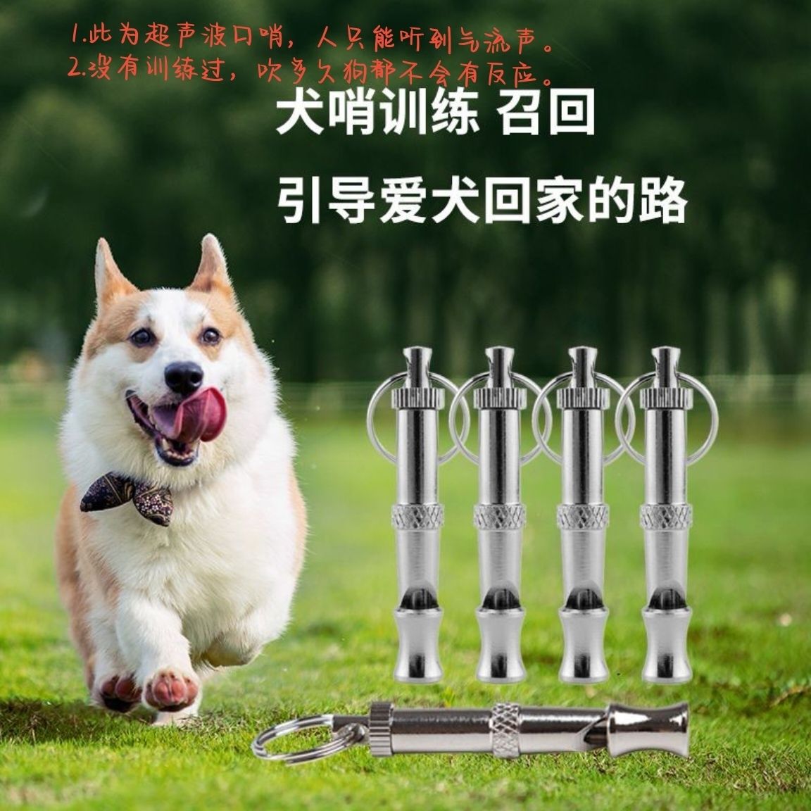 宠物训练口哨可调节超声波犬犬笛训狗器哨子信鸽笛训犬狗狗用品