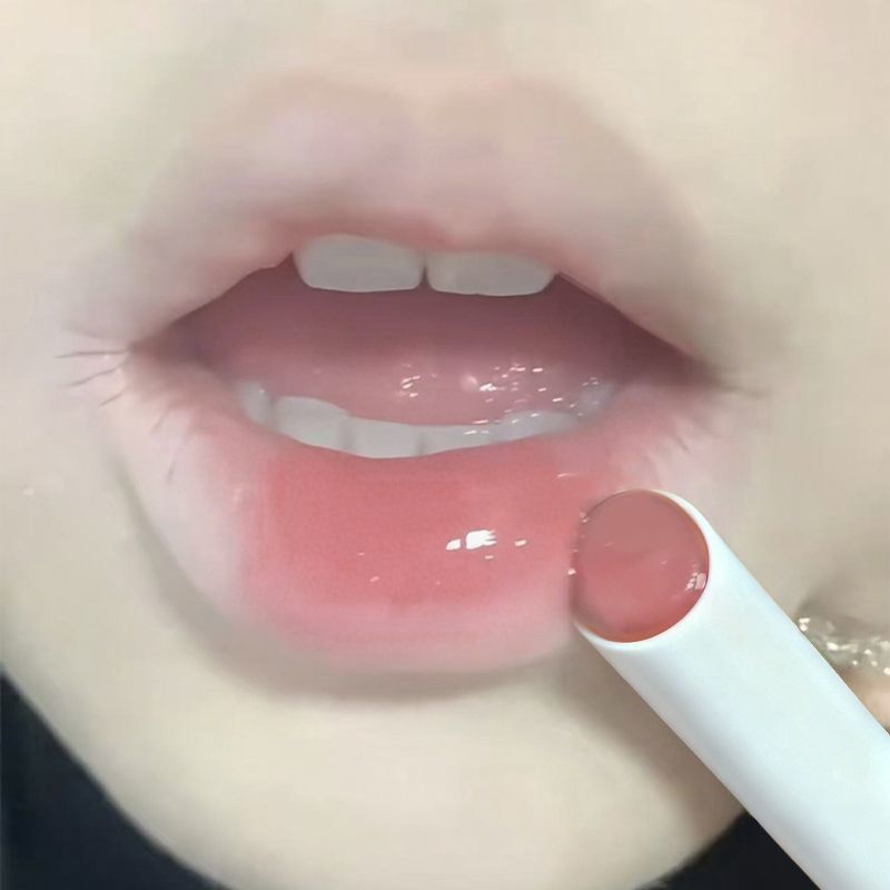 芭乐终结者ins韩系款冰感透亮杏仁裸色唇膏口红水光唇釉素颜显白