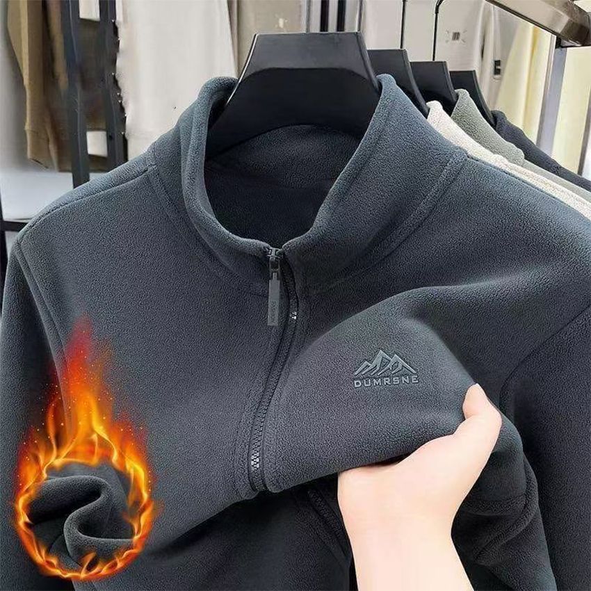 加厚摇粒绒立领外套