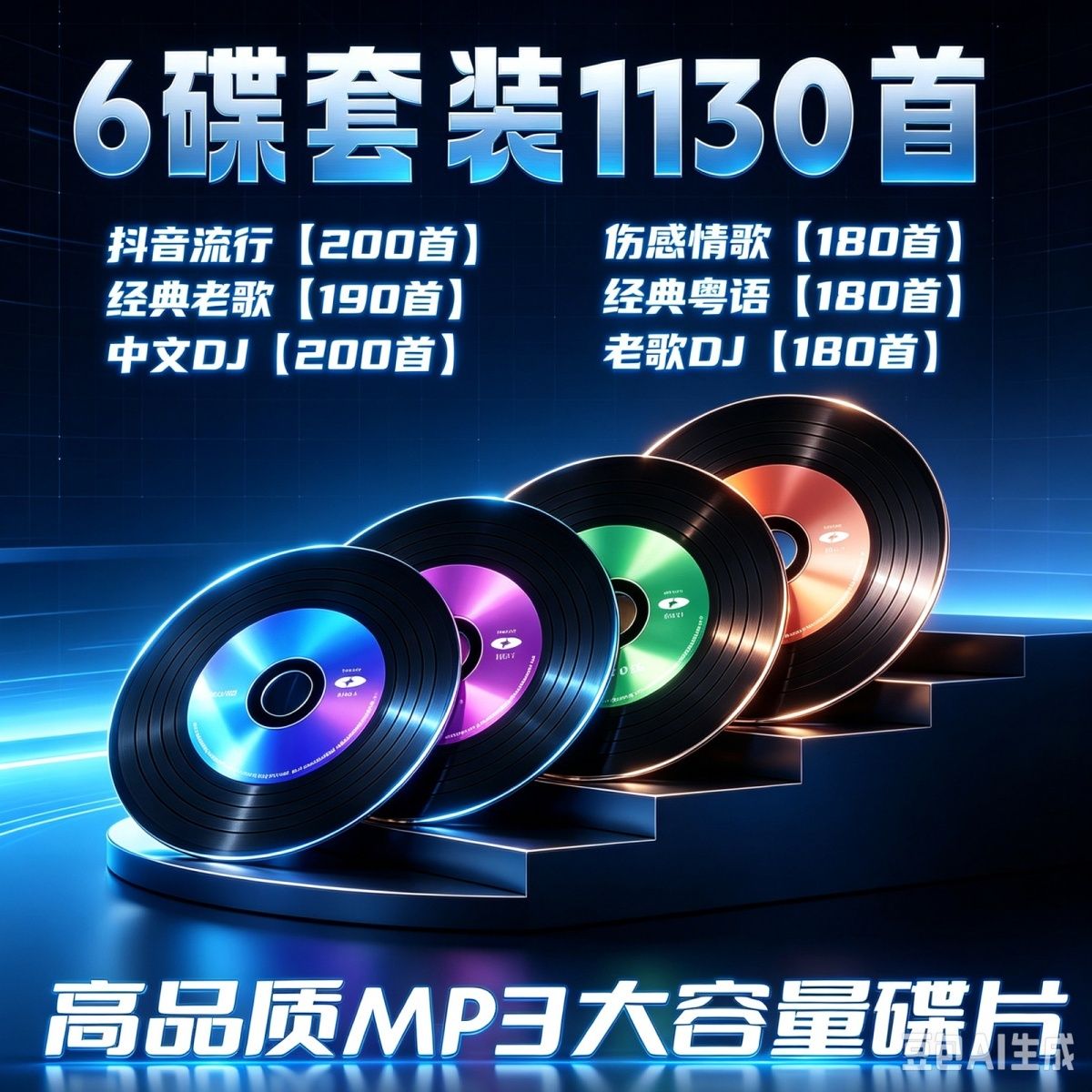 车载cd碟片2026抖音流行dj新歌伤感情歌dj无损高音质车用MP3光盘