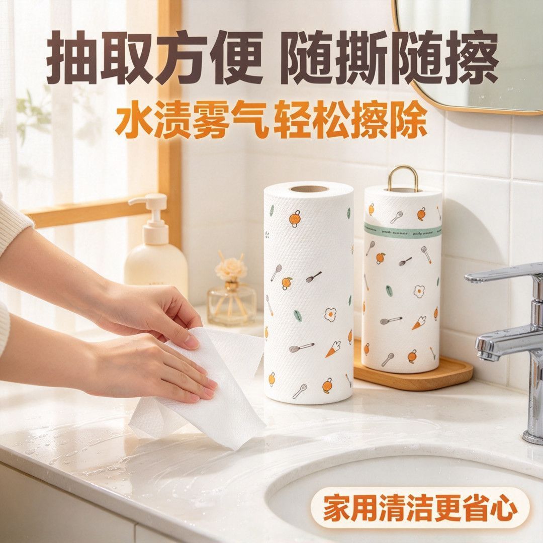 厨房懒人清洁抹布加厚款可水洗不沾油干湿两用洗碗布家用好物精选