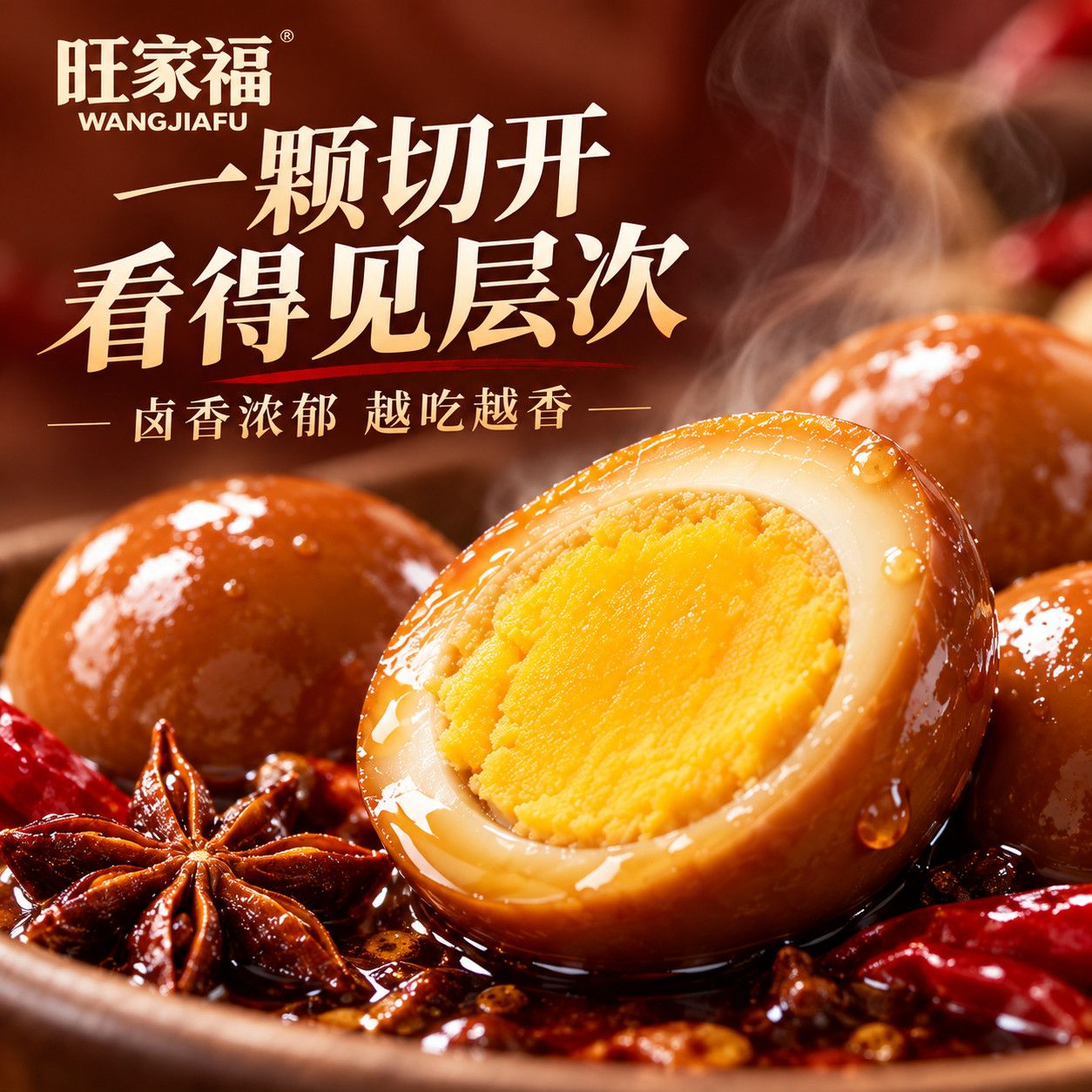杨紫代言旺家福小黑蛋去壳卤鹌鹑蛋网红香辣卤香两味追剧夜宵零食