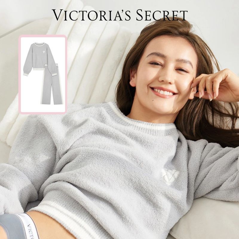 维多利亚的秘密 奶舒绒轻柔抗静电家居保暖舒适睡衣套装女