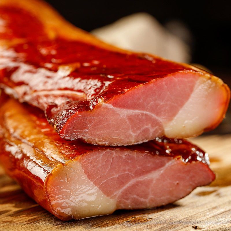 湖南烟熏五花腊肉腊肠土猪肉手工自制老腊肉地道农家特产腊肉美食