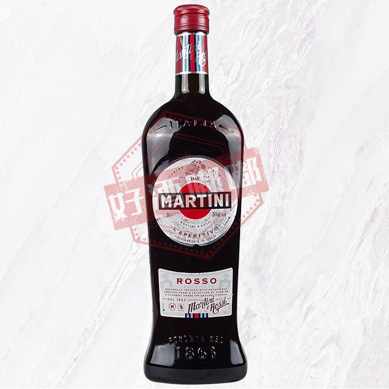 洋酒 原装进口 马天尼红甜威末酒 鸡尾1000ml martini