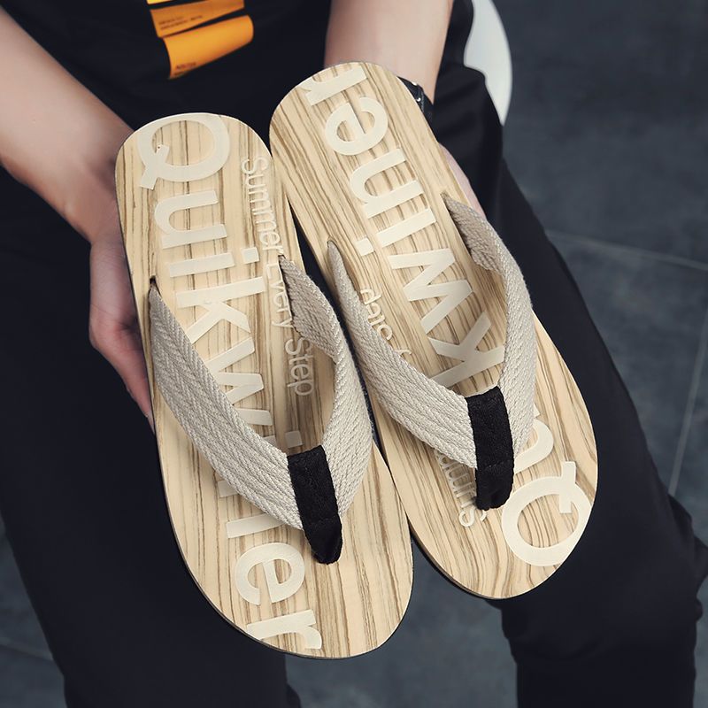 Flip flop men's new summer fashion, Korean fashion, anti slip outdoor men's beach sandals