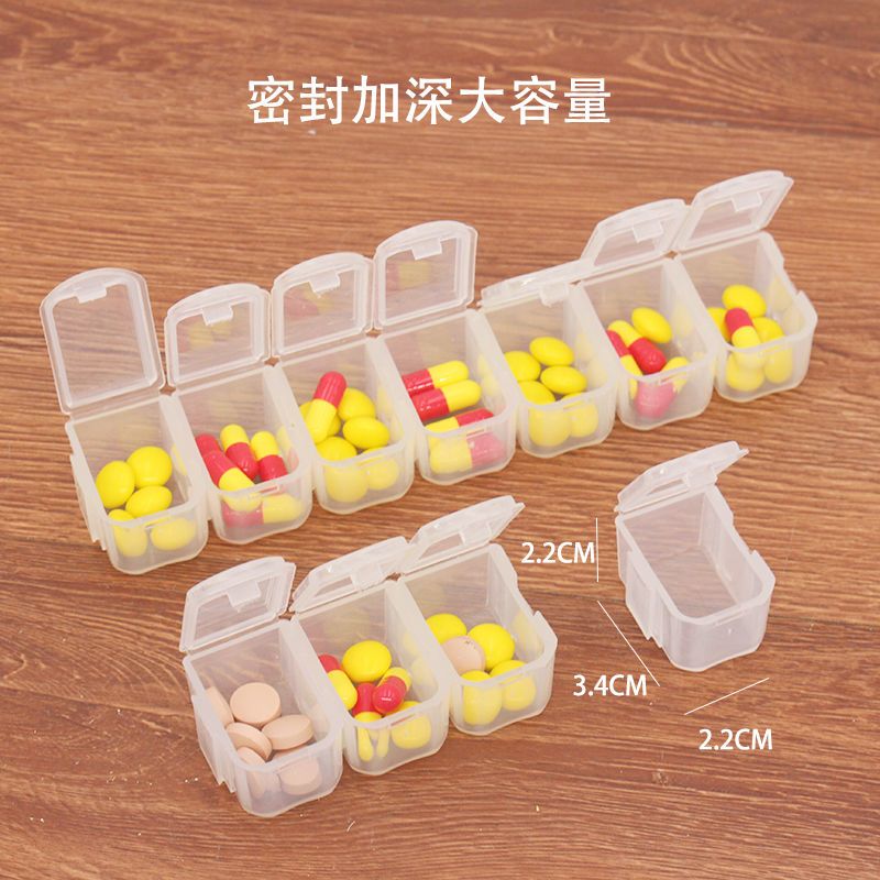 Food grade plastic sealed portable drug storage box drug cutter
