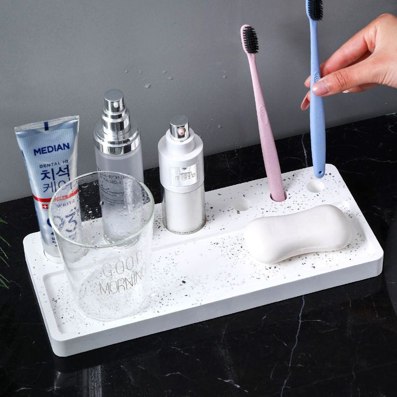 Diatom mud tabletop absorbent pad hand washing table toothbrush cup cushion quick drying toilet washing table diatomite soap pad