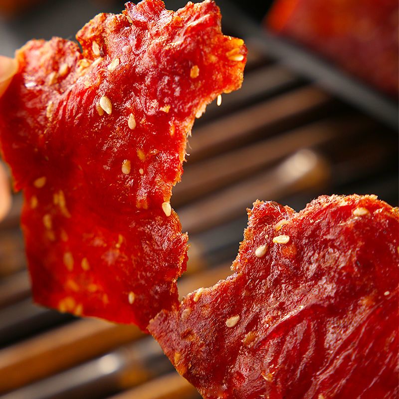 真心猪肉脯100g*2/3袋网红优级原切靖江手撕猪肉片熟食肉制品零食