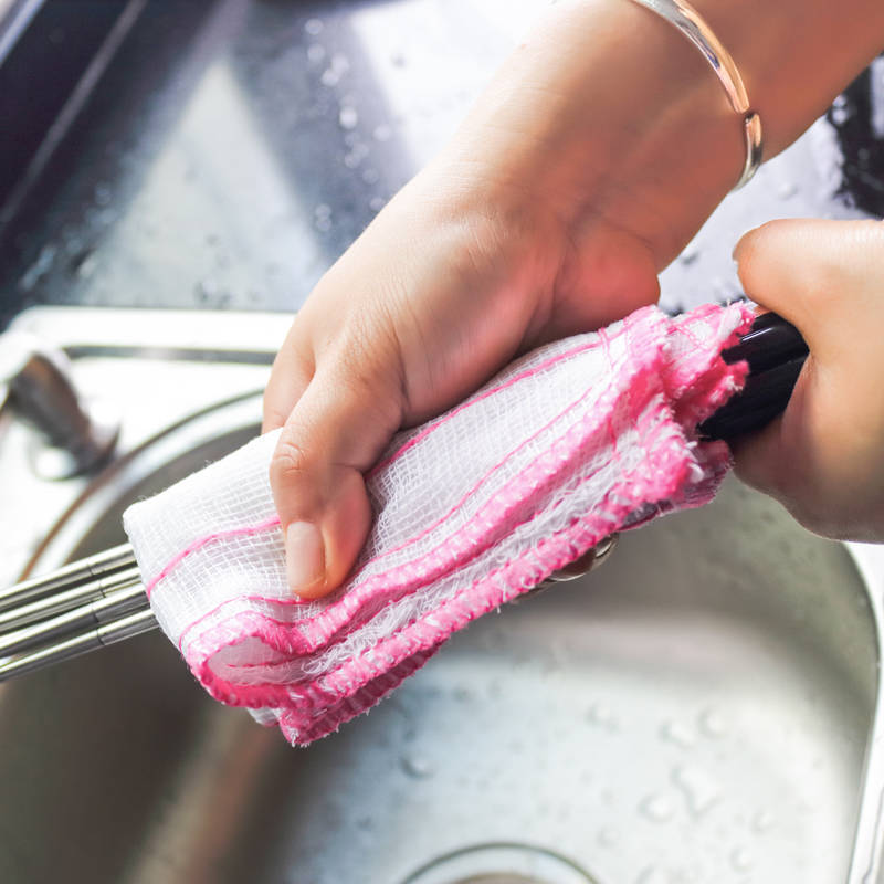 家用百洁布厨房用品不沾油洗碗布家务清洁刷洗碗巾竹纤维去油抹布