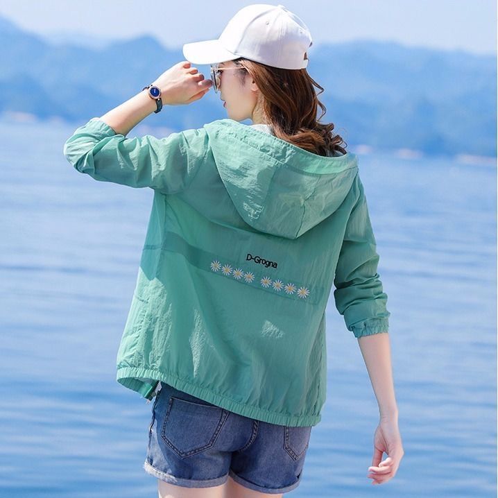 Little Daisy Sun Protection Clothing for Women UV Protection Long Sleeve  Summer New Breathable Hooded Thin Jacket Sun Protection Clothing for Women