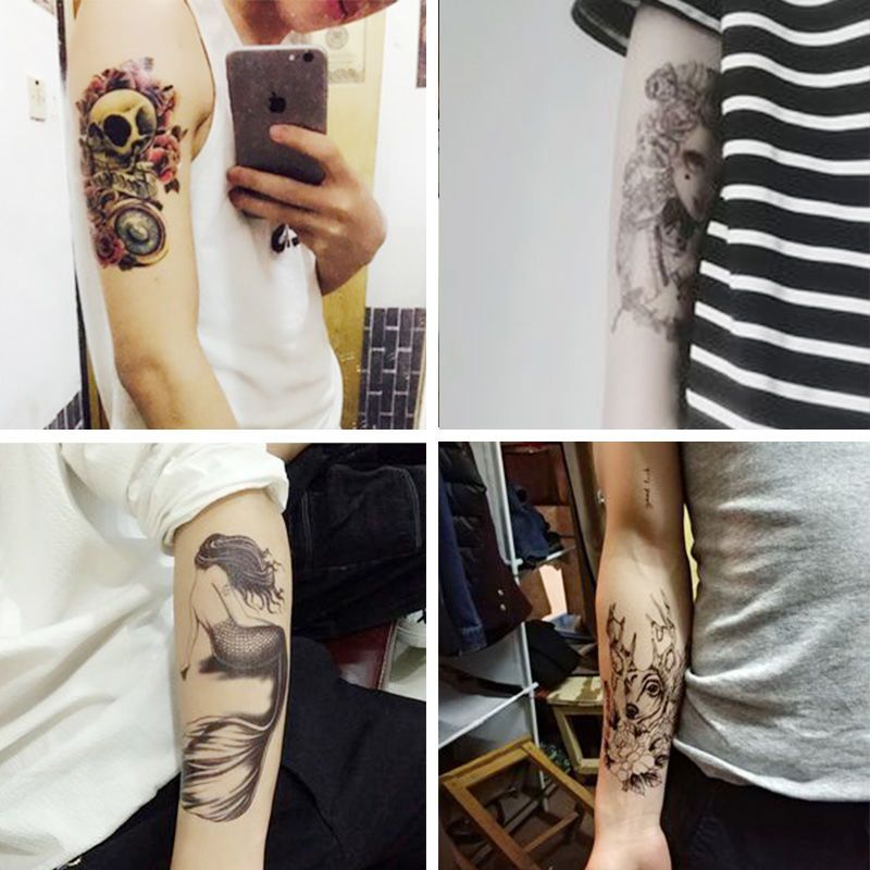 3张鬼侍花臂纹身贴女ins彼岸花半臂可爱半永久防水学生手臂社会 虎窝拼 3张鬼侍花臂纹身贴女ins彼岸花半臂可爱半永久防水学生手臂社会 虎窝拼