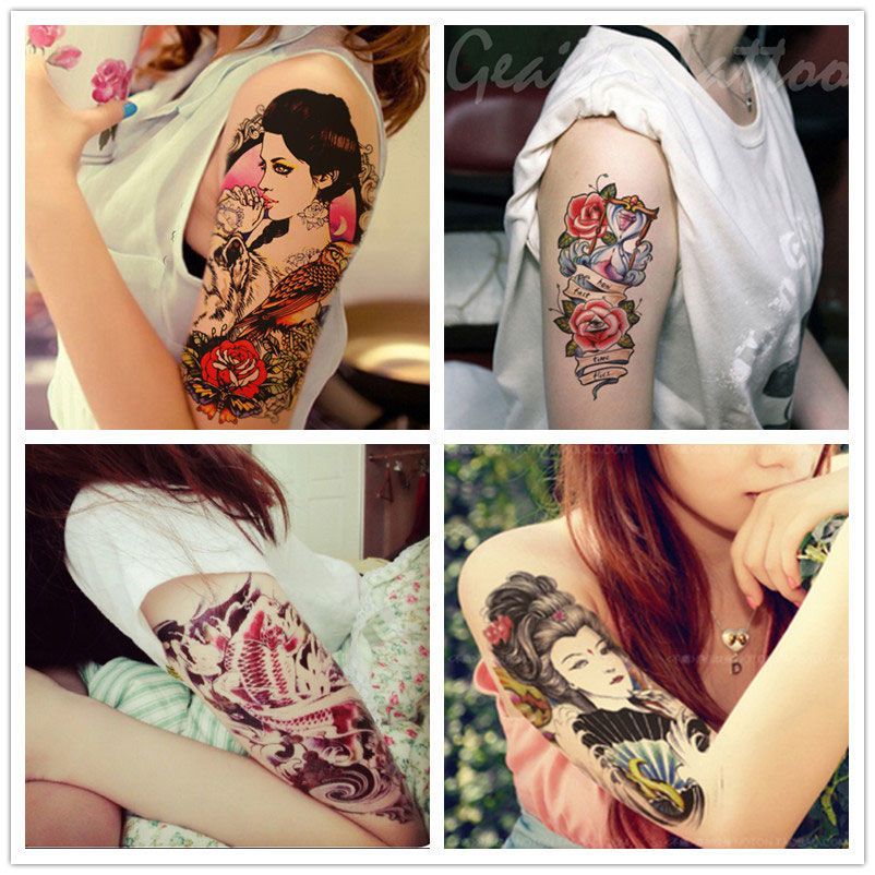 3张鬼侍花臂纹身贴女ins彼岸花半臂可爱半永久防水学生手臂社会 虎窝拼 3张鬼侍花臂纹身贴女ins彼岸花半臂可爱半永久防水学生手臂社会 虎窝拼