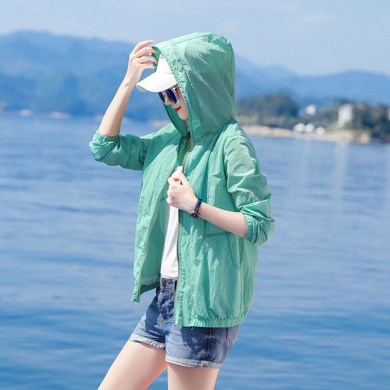 Little Daisy Sun Protection Clothing for Women UV Protection Long Sleeve  Summer New Breathable Hooded Thin Jacket Sun Protection Clothing for Women