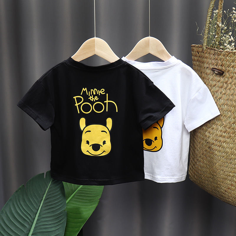 Baby's short sleeve T-shirt children's summer 1 pure cotton half sleeve 3-year-old boy's summer clothes foreign style baby's fashionable clothes 4
