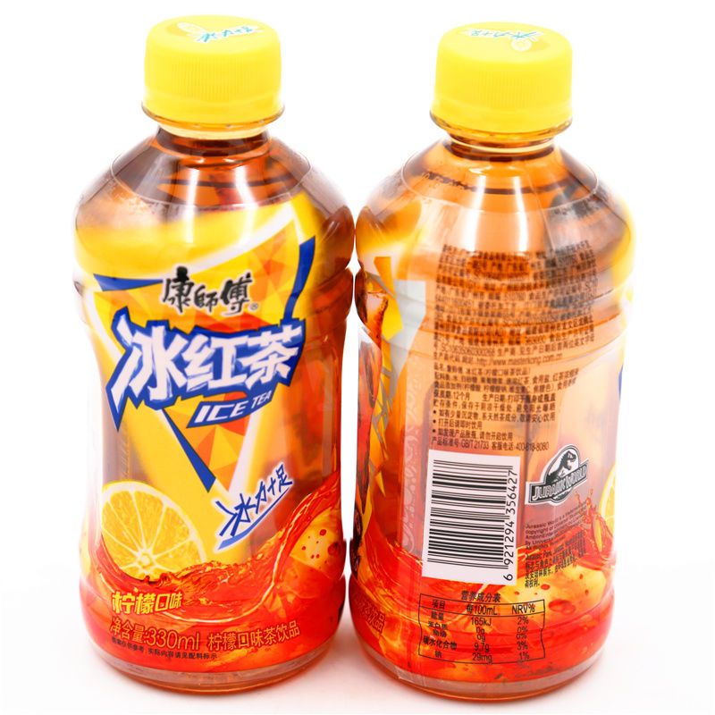 康师傅冰红茶茉莉蜜绿茶330ml12瓶小瓶装柠檬茶饮料夏日饮品