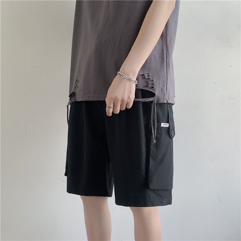 Work wear shorts men's trend Japanese loose ins versatile summer thin hip hop oversize casual sports Capris