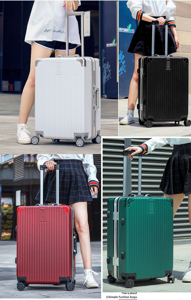 【结实耐用】铝框行李箱女学生拉杆箱万向轮箱子男旅行箱登机箱包