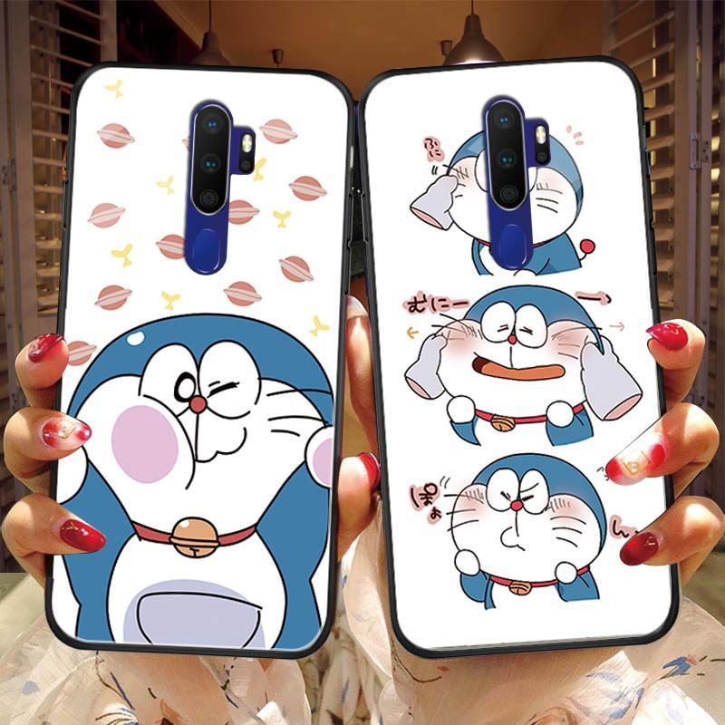oppoa11x钢化玻璃壳oppoa11手机壳卡通可爱哆啦a梦简约定制全包套