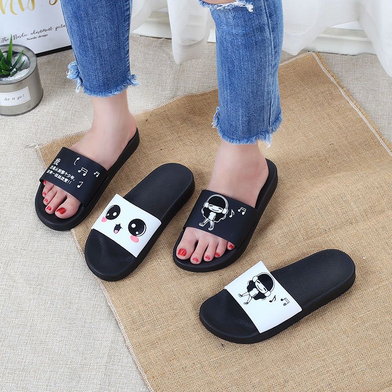 New slippers female autumn winter male couple slippers summer home bath indoor antiskid home outdoor slippers