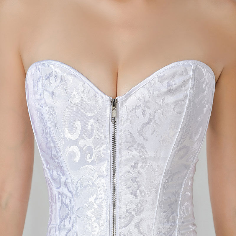 Strapless Strapless slimming bodysuit abdominal slimming corset dress postpartum belt gathered chest lifting wedding dress