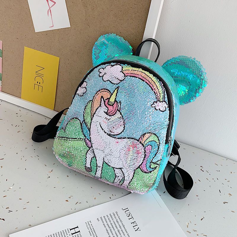 Girls' backpack 2022 new fashion Sequin cute bag middle and old children's and little girls' primary school students' Travel Backpack