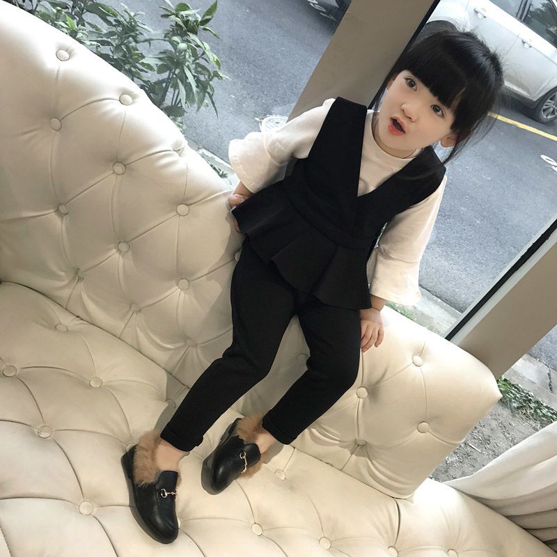 [super value three piece suit] Girls' Autumn 2020 new Korean version baby's new autumn three piece suit fashion