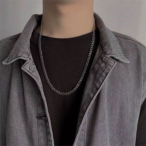 Necklaces men's fashion ins Korean version fashionable and simple student couple necklaces female collarbone chain personality Street hip-hop accessories