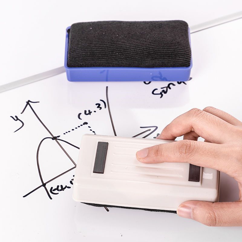 得力白板擦自带磁性可吸附白板儿童粉笔擦白板刷磁性白板擦教师用