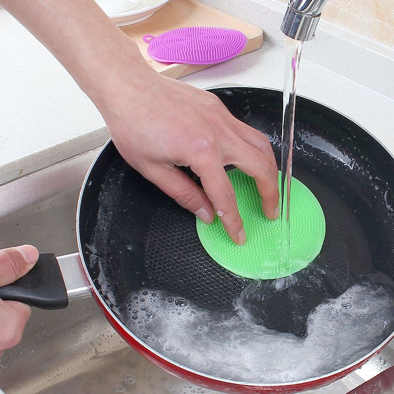 用不坏的不沾油百洁布海绵擦刷碗抹布多功能硅胶洗碗刷锅刷清洁刷
