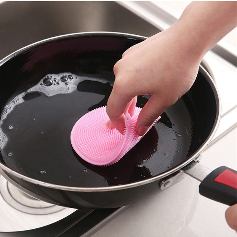 用不坏的不沾油百洁布海绵擦刷碗抹布多功能硅胶洗碗刷锅刷清洁刷