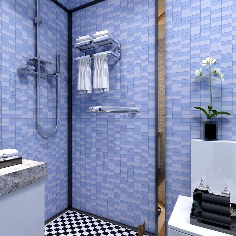 浴室装饰防水壁纸马赛克厕所贴纸自粘墙纸卫生间厨房防油瓷砖墙贴 虎窝拼