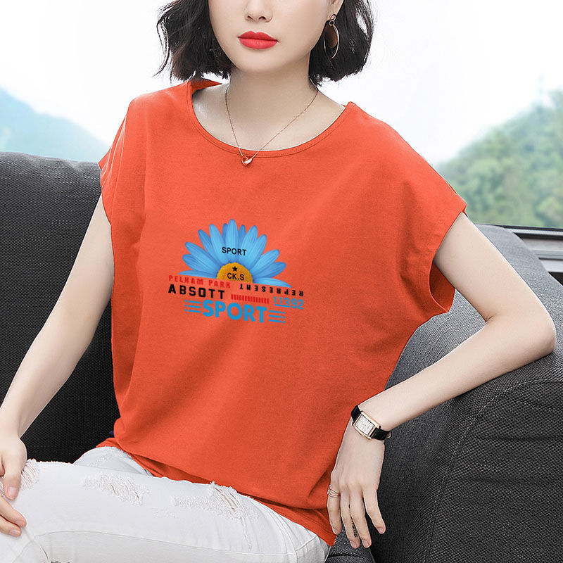 2023夏裝新款純棉女裝中老年短袖T恤女上衣大碼中年媽媽半袖t桖夏