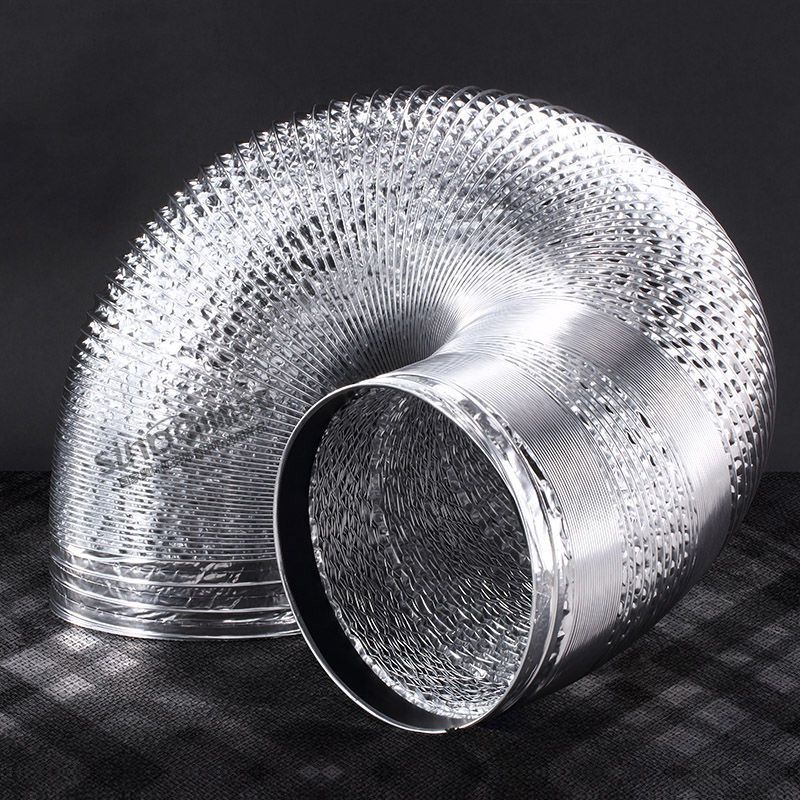 抽油烟机排烟管铝箔伸缩厨房烟机配件管道烟道吸油烟机排风管家用