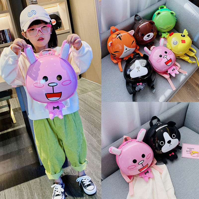 小白兔女孩包包儿童卡通蛋壳男背包1-3-5岁幼儿园书包可爱零食包2