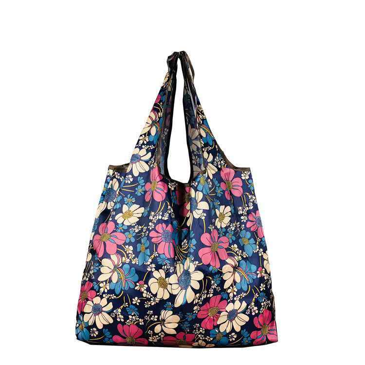 Japanese and Korean fashion Mami shopping bag folding supermarket shopping bag portable lightweight environmental protection bag medium light waterproof