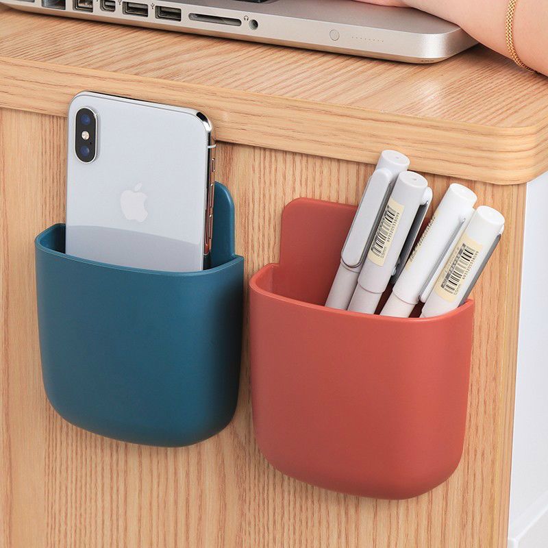 Remote control storage box wall mounted creative mobile phone small box kitchen toilet multi-function sundry rack