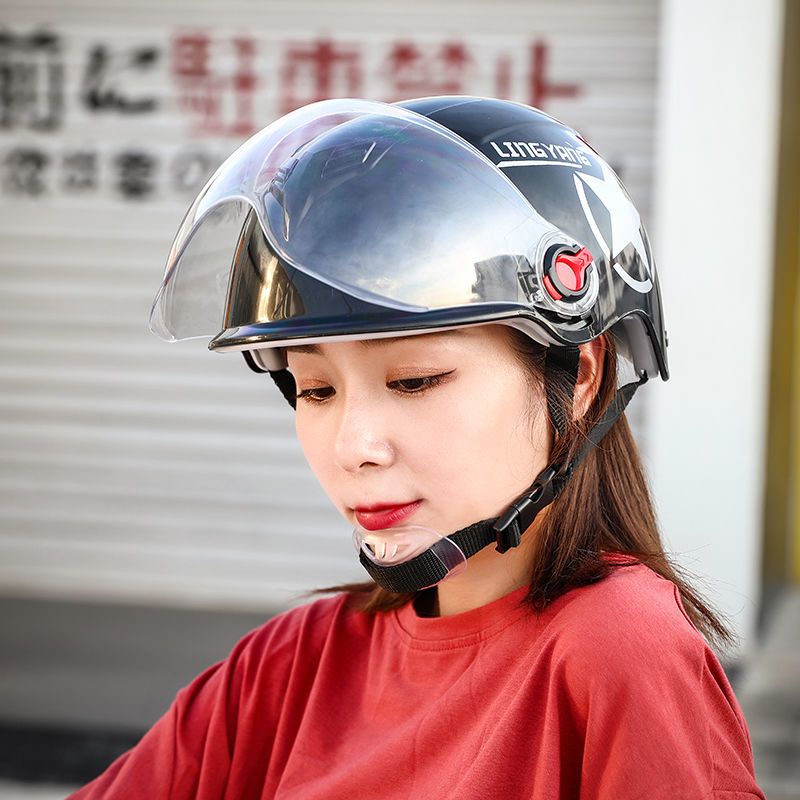 电动车头盔男女防晒夏季四季通用安全帽电瓶车透气防紫外线轻便式