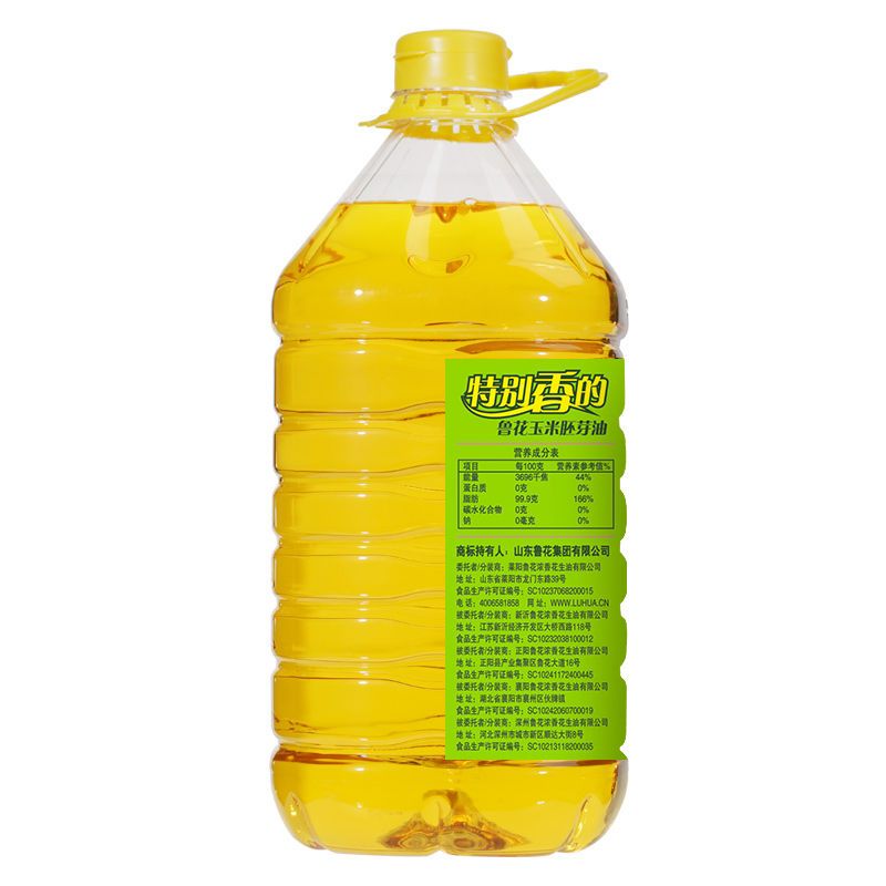 【新货】鲁花特香玉米胚芽油5L非转基因食用油一级压榨植物油炒菜