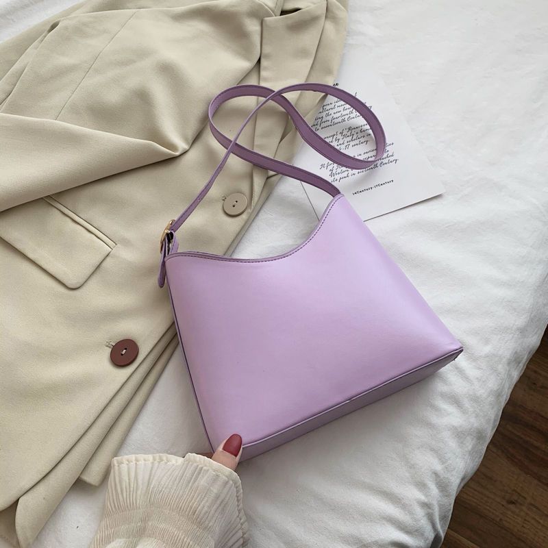 French texture popular bag white underarm bag women's new fashion net red summer bag single shoulder Bucket Bag