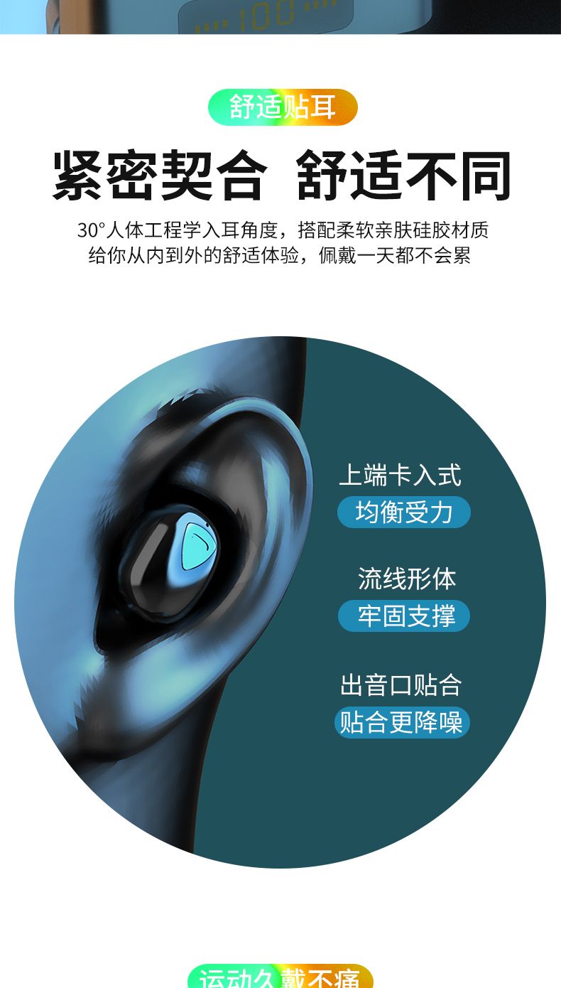 豆高无线蓝牙耳机5.1迷你耳塞式双耳OPPO苹果vivo华.为手机通用