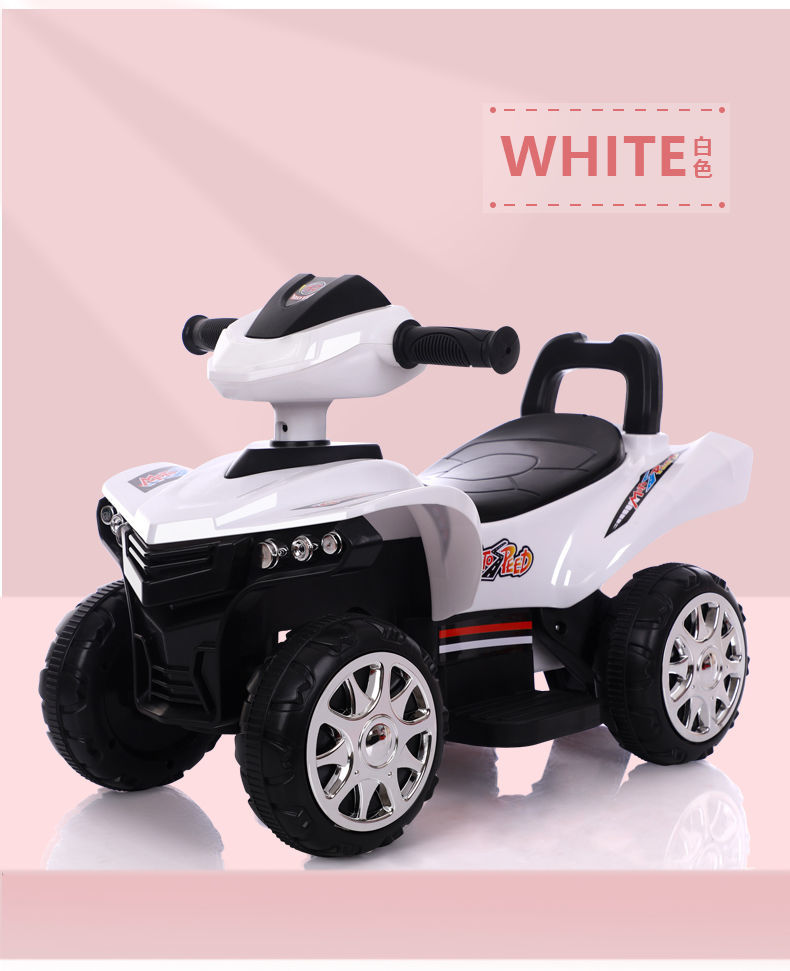 婴儿童电动车四轮摩托车滑行小车可坐1-4岁宝宝沙滩车玩具车童车