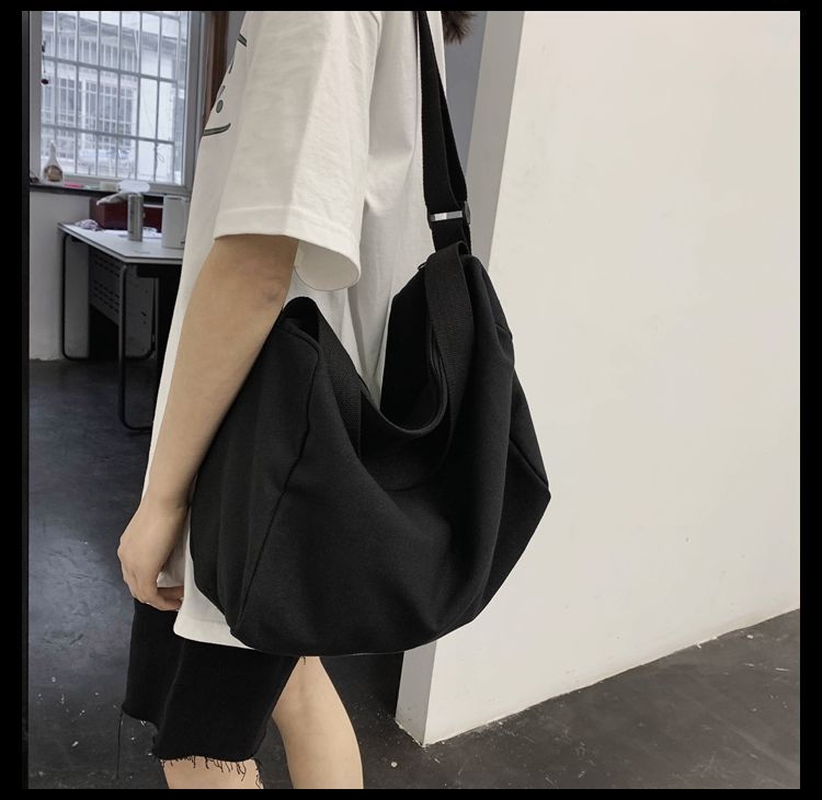 Torba na ramię Messenger Canvas z japońskiej, modnej japońskiej marki, męska, duża pojemność, prosta, studencka, koreańska wersja, damska_voghion.com