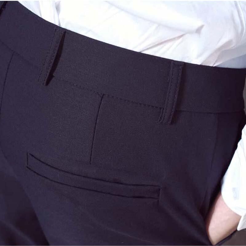 Spring Capris men's slim suit trousers small feet 9-point trousers summer men's leisure port style trousers men's suit pants