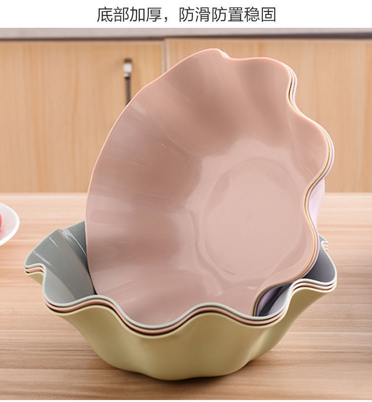水果盘客厅家用北欧风格茶几零食盘现代糖果盘塑料创意小吃干果盘