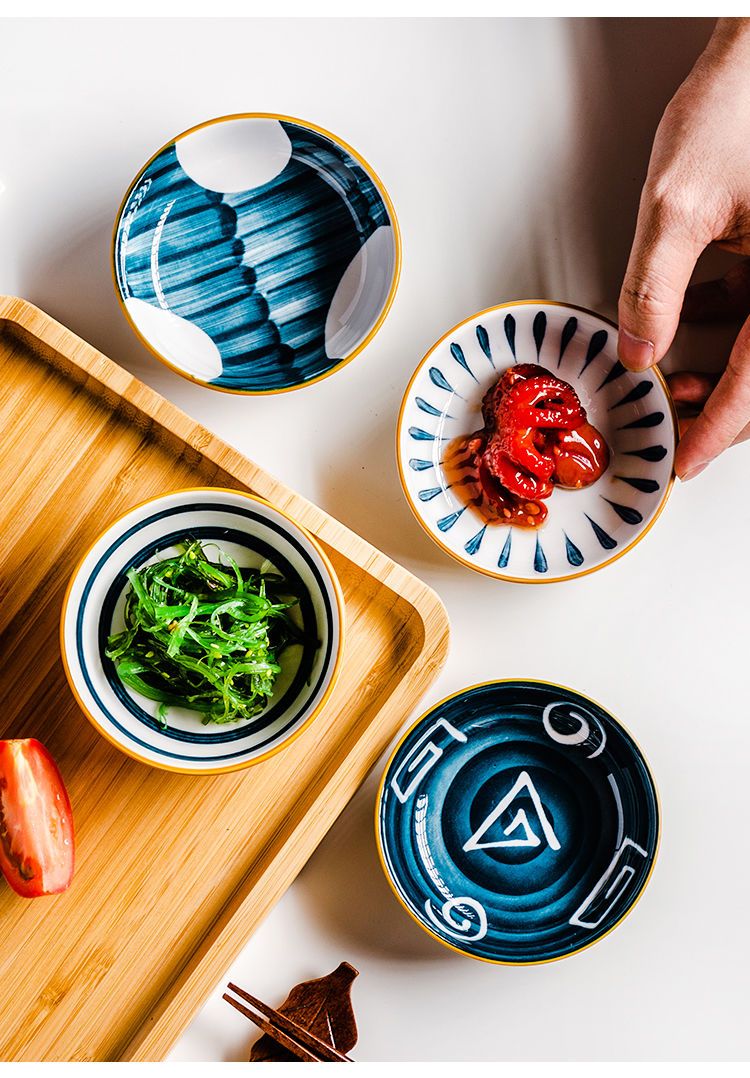 网红同款陶瓷小碟子日式餐具醋碟家用酱油调味碟蘸料碟小吃菜碟